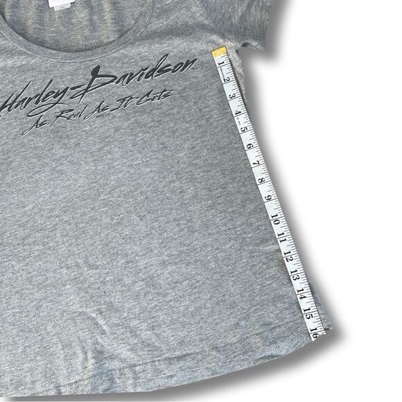 Sturgis Harley-Davidson® Women's Mezzanine Heather Gray Short Sleeve T-Shirt - Picture 8 of 9